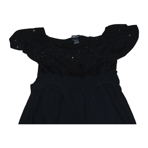 Charlotte Rouse Jumpsuit Size‎ Medium Woman's Holiday New Year's Black Sparkle - Picture 8 of 10